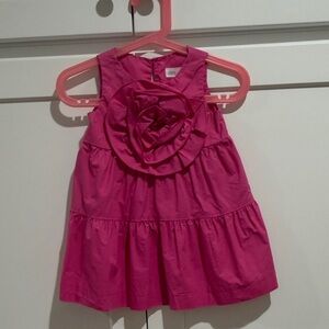 Zara Fuchsia Sleeveless Kids Dress